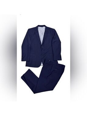BROOKS BROTHERS Explorer MADISON FIT Blue Business Casual Formal Blazer SUIT 44L